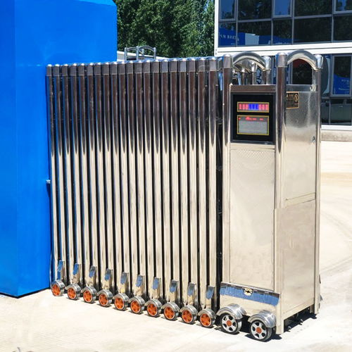 伸縮門(mén)電動(dòng)大門(mén)鋁合金電動(dòng)自動(dòng)大門(mén)學(xué)校工廠庭院推拉大門(mén)