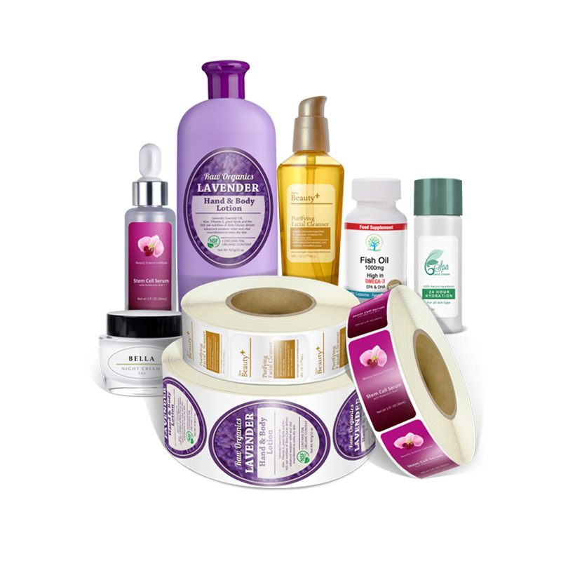 圓形化妝品不干膠標(biāo)簽 高清彩印與防水抗腐蝕的專業(yè)選擇